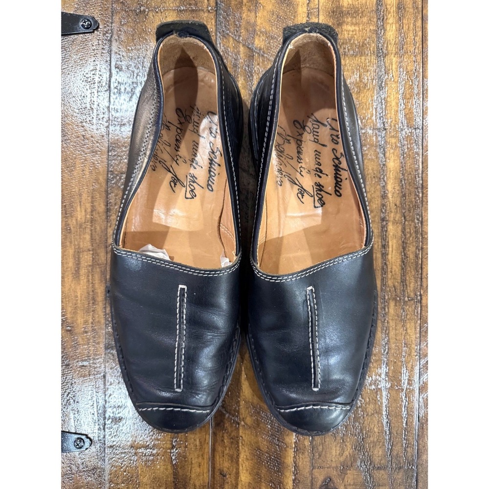 Vintage 80s 90s Vito‎ Schiovo Handmade Leather Loafers Mens 9 Italy Vibram